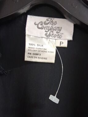 The Company Store Womens  90's Black Silk Jumpsuit . Size P